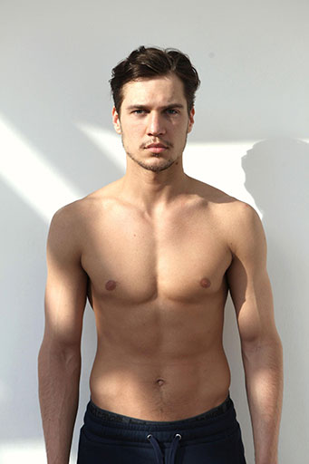 Torso shot Sample of a model snapshot for a guy